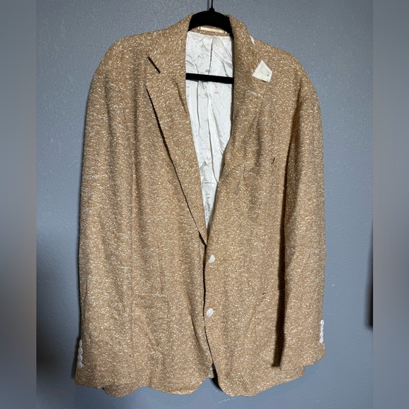 Clement & Church Handmade Linen Blazer Jacket MTM Luxury Designer RARE